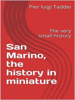 cover image of San Marino--The history in miniature